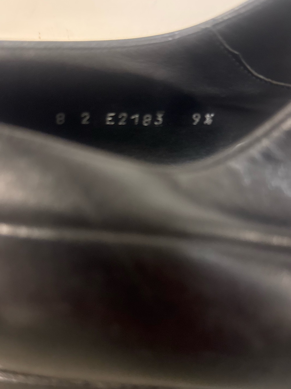 AUTHENTIC PRADA MENS CAP-TOE LEATHER OXFORD DRESS SHOES, SIZE US 9.5, BLACK - Picture 14 of 16
